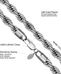 10mm Rope Chain Necklace
