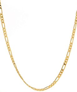 Gold Plated 2.5mm Figaro Chain