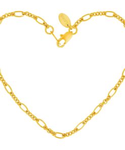 Gold Plated 2mm Figaro Link Anklet