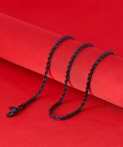 3mm-Diamond-Cut-Rope-Chain-Black