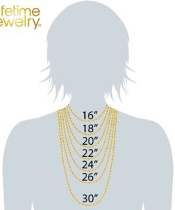 Gold Plated 5mm Crushed Figaro Chain Necklace by inches