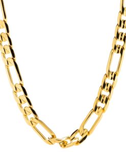 Gold Plated 7mm Figaro Chain