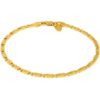 Gold Plated Diamond Cut Star Link Anklet