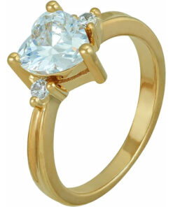 Gold-Plated-3-Stone-Cubic-Zirconia-Heart-Ring_1