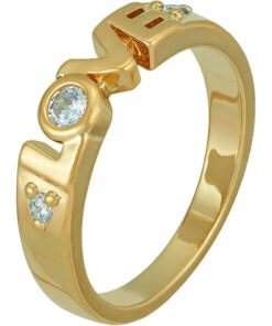 Gold-Plated-Cubic-Zirconia-LOVE-Ring_1