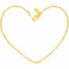 Gold Plated 1.4mm Flat Mariner Link Anklet