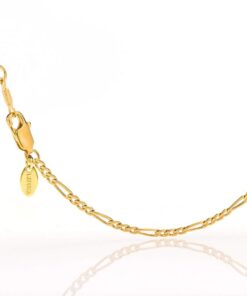 Gold plated 1.5mm Figaro Chain