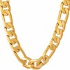 Gold plated 11mm Figaro Chain