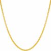 Gold plated 1.7mm Snake Chain Necklace