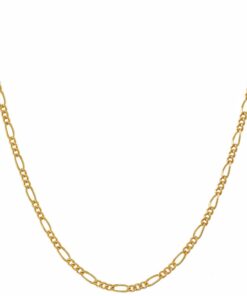 Gold plated 1.5mm Figaro Chain