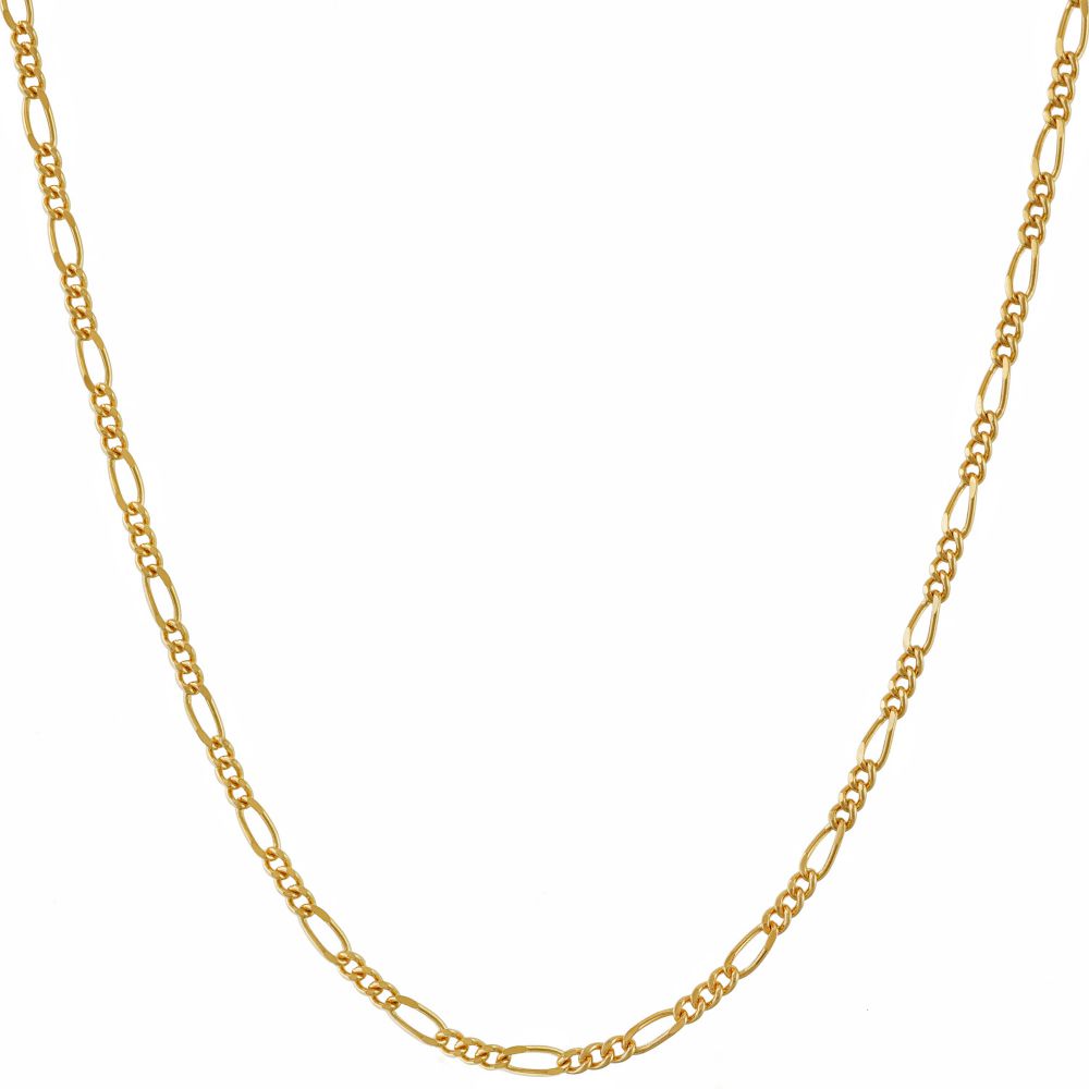 Gold plated 1.5mm Figaro Chain