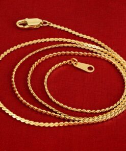 Gold Plated 1.4mm Serpentine Chain
