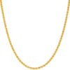 Gold Plated 1mm Rope Chain