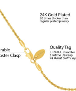 Gold plated 1mm Rope Chain Anklet