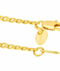 Gold Plated 2.6mm Mariner Anklet