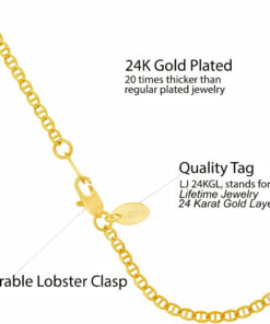 Gold Plated 2.6mm Mariner Anklet