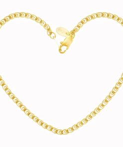 Gold Plated 2.7mm Open Weave Link Anklet