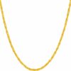 Gold Plated 2.5mm Rounded Scroll Necklace