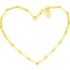 Gold Plated 2.5mm Bar Link Chain Anklet
