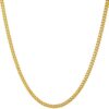 Gold Plated Necklace 2.2mm Curb Link Chain