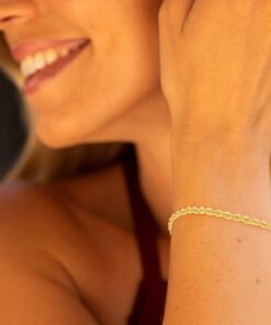 Gold Plated 2mm Rope Bracelet