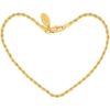 Gold Plated 2mm Rope Bracelet