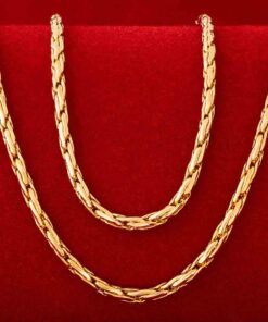 Gold Plated 2mm Twister Weave Chain