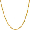 Gold Plated 2mm Twister Weave Chain