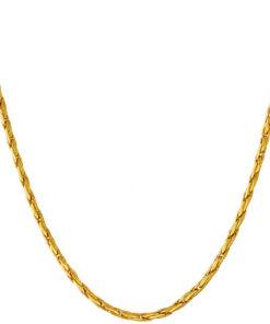 Gold Plated 2mm Twister Weave Chain