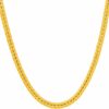 Gold Plated 3.5mm Franco Chain Necklace