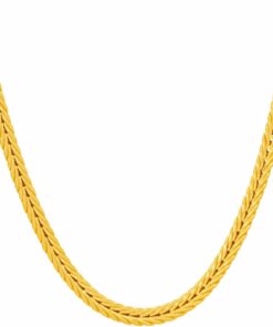 Gold Plated 3.5mm Franco Chain Necklace
