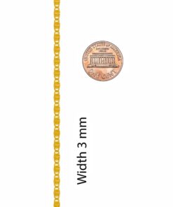 Gold Plated 3mm Scroll Chain Necklace