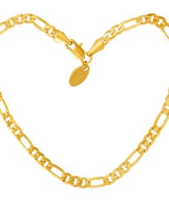 Gold Plated 4mm Figaro Anklet