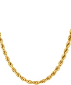 Gold Plated 4mm Rope Chain