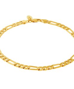 Gold Plated Figaro Chain Anklet, 5mm