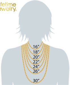 Gold Plated 5mm Herringbone Chain Necklace by inches