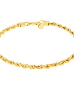 Gold Plated 5mm Rope Bracelet