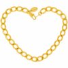 Gold Plated 5mm Open Link Anklet