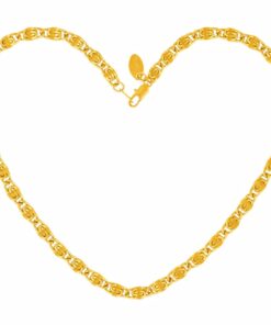Gold Plated 5mm Diamond Cut Scroll Anklet