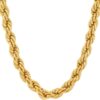 Gold Plated 7mm Rope Chain