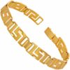 Gold Plated 8.5mm Greek Key Bracelet