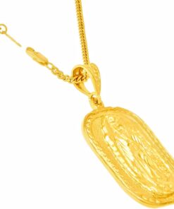 Gold Plated Our Lady of Guadalupe Pendant with Necklace