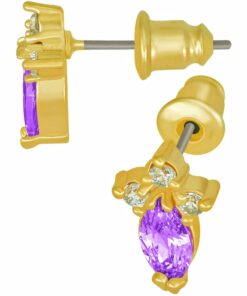 Gold-plated-birthstone-marquise-earrings-