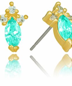 Gold-plated-birthstone-marquise-earrings
