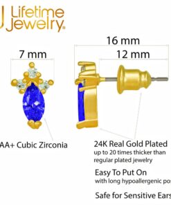 Gold-plated-birthstone-marquise-earrings-