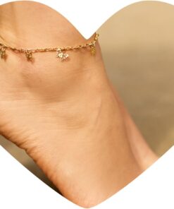 Gold Plated Butterfly Anklet