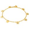 Gold Plated Butterfly Anklet