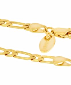 Gold Plated Flat Figaro Anklet