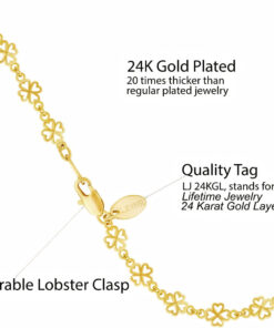 Gold Plated Good Luck Anklet
