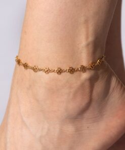 Gold Plated Good Luck Anklet